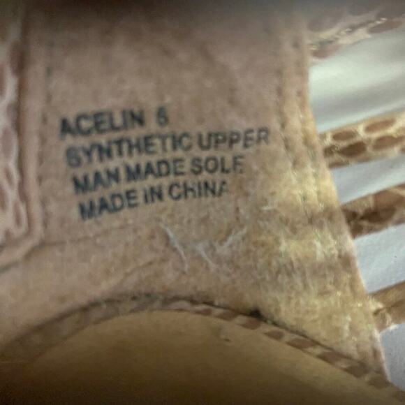 Zigi Soho‎ | Snakeskin Animal Print Wedge 6 Strappy - Picture 6 of 6